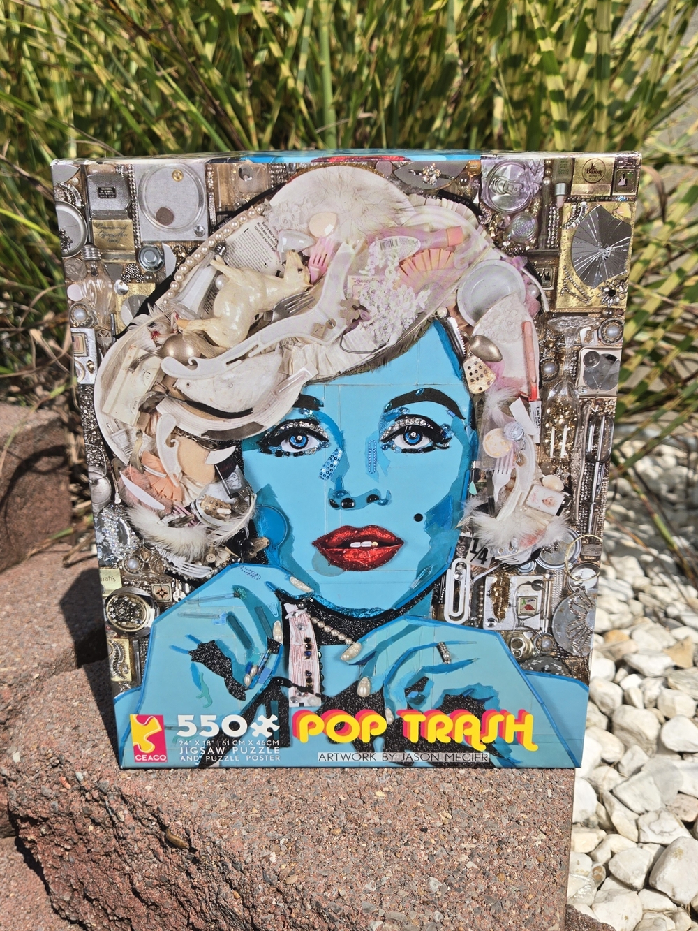 Ceaco Pop Trash Artwork by Jason Mecier 550 Piece Jigsaw Puzzle Marily Monroe